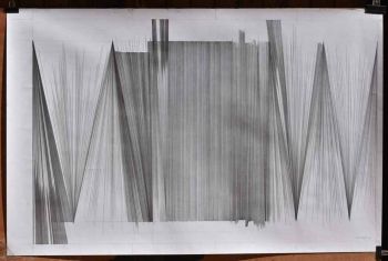 Pencil lines on paper.