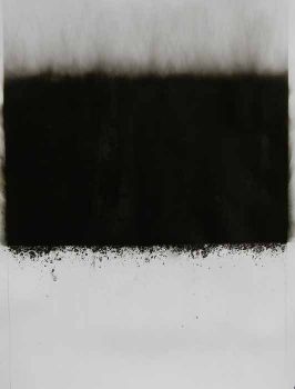 Soot and dry cold water on paper. SOLD. 