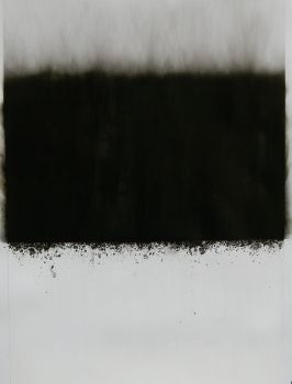 Soot and dry cold water on paper. SOLD.